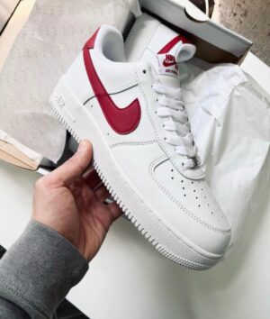 Nike Air Force Beyaz Kırmızı Logolu İthal