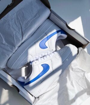 Nike Air Force Beyaz Mavi Loglu İthal